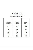 Dolce Parlak Katlı Mini Etek - 1