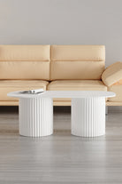 Seton Orta Sehpa, Beyaz - 100x55 Cm - 0