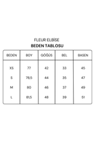 Fleur Sırtı Açık Gofreli Mini Elbise - 11