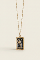 Yıldız Tarot Kartı Kolye, 925 Ayar Gümüş - 20 Mm - 1