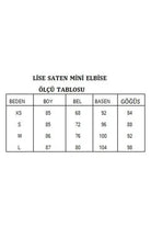 Lise Gül Detaylı Halter Yaka Saten Mini Elbise, Beyaz - 4