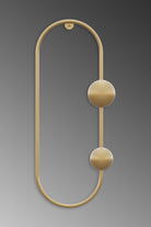 Dekoratif Metal Askılık, Parlak Gold - 17x7x41 Cm - 1
