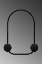 Dekoratif Metal Askılık, Siyah - 25x7x33 Cm - 1