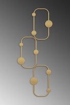 Dekoratif Metal Askılık, Parlak Gold - 28x5x70 Cm - 0