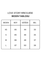 Love Story Kalın Askılı Korse Detaylı Mini Elbise - 5