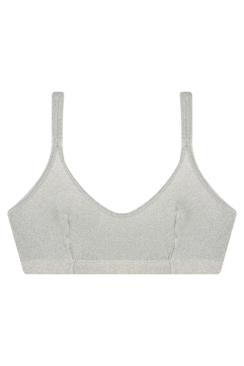Lottie Parlak Kumaş Bralet, Gümüş - 0