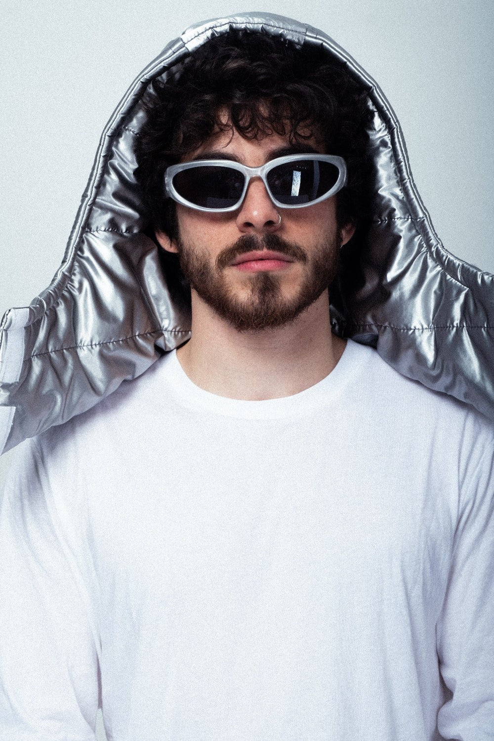 Meteoric Grey Quilted Balaclava - 1