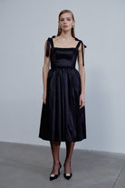 Sibby Midi Elbise Noire - 0