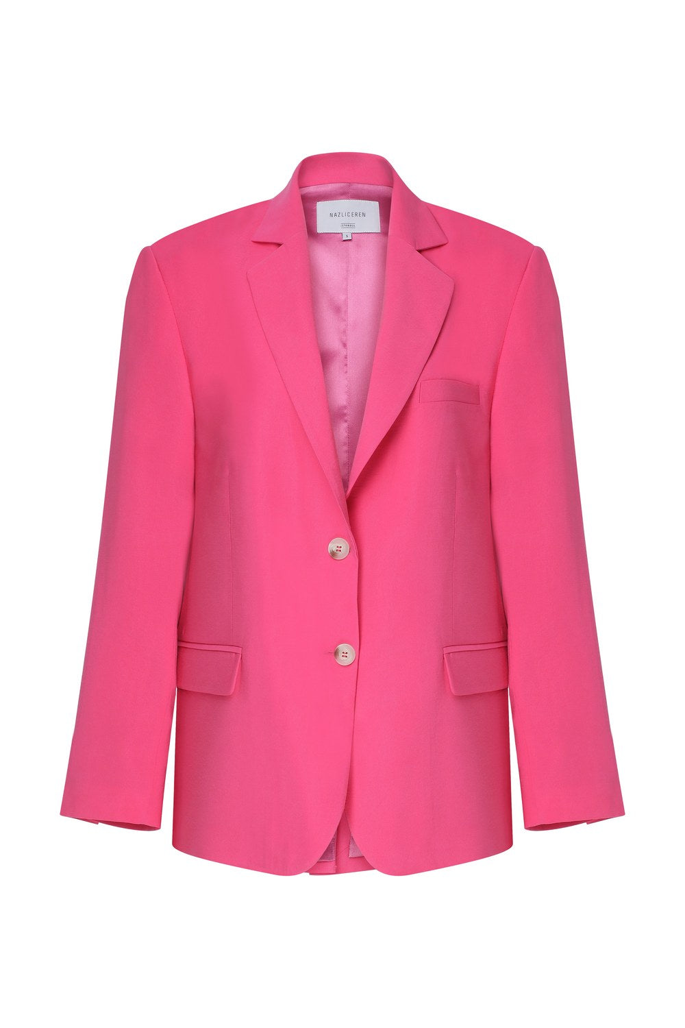 Boxy Oversize Blazer Bubble Gum Pink - 0
