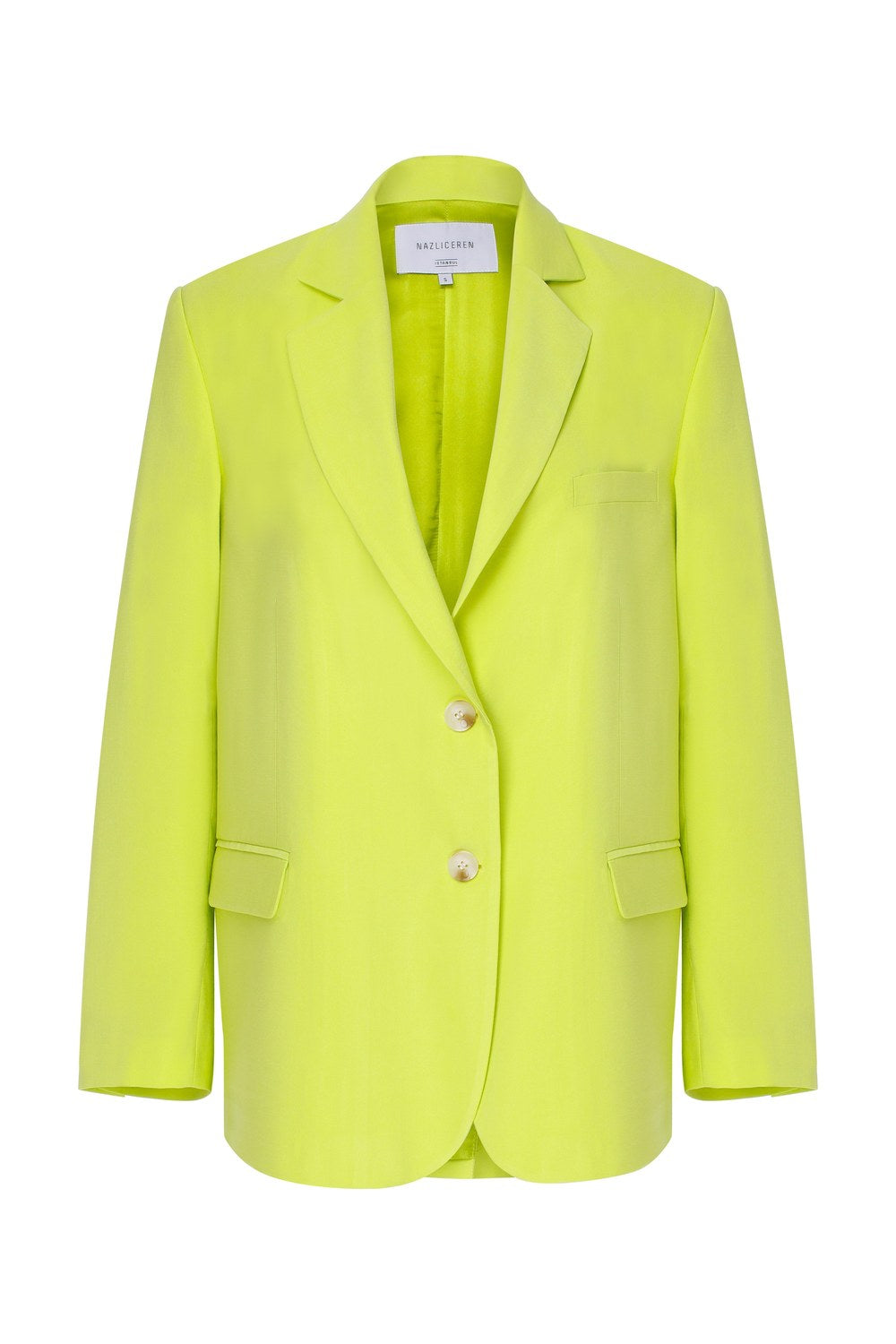 Boxy Oversize Blazer Lime - 0