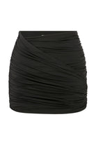 Micha Mini Asimetrik Jarse Etek Black - 9