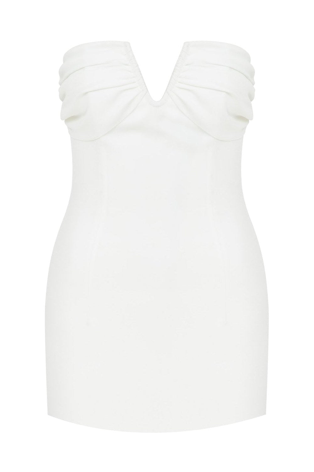Miora Krep Mini Elbise Vanilla Ice - 9