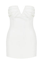 Miora Krep Mini Elbise Vanilla Ice - 9