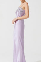 Zen İpek Uzun Gecelik, Pembe - 4