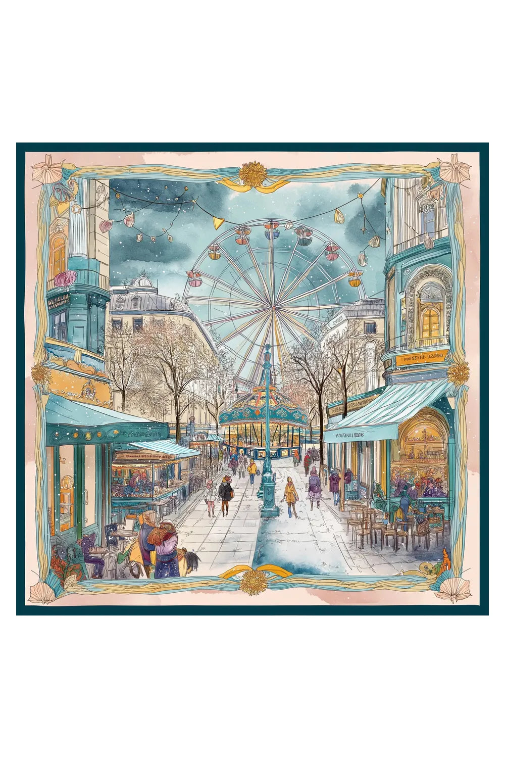 Le Carrousel De Minuit İpek Fular - 0