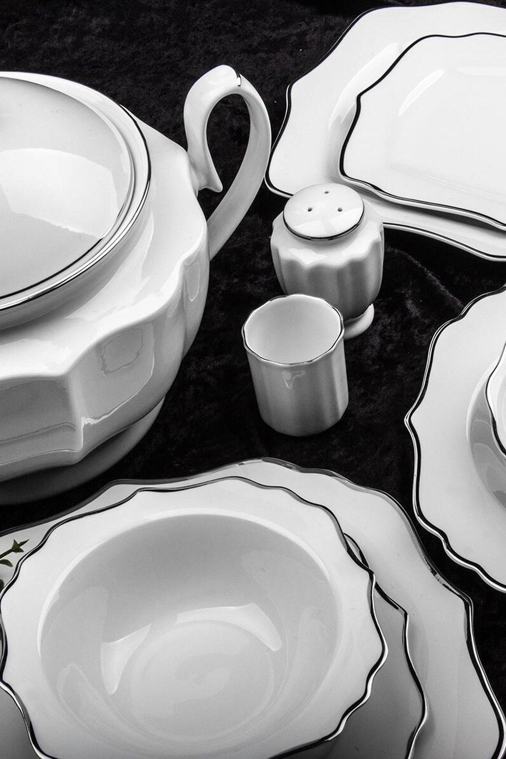 Aryıldız 60 Parça Silver Porselen Yemek Takımı 34001 - 0