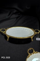 Elegance Oval Sunum Tabak Gold 46 Cm Pcl023 - 0