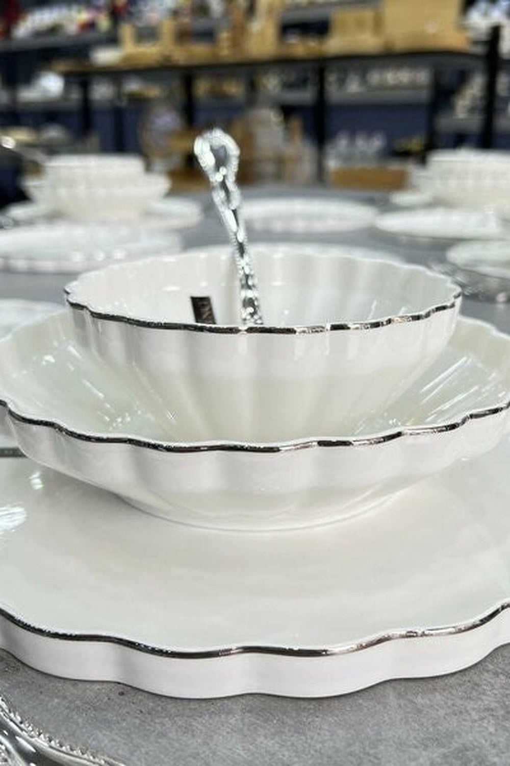 Twist Silver 24 Parça Porselen Yemek Takımı Hrn018 - 2