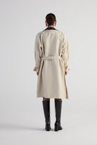 Maxi Boy Kemerli Cloak Trenchkot Bej - 4