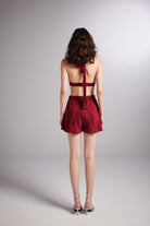Beli Lastikli Bağlamalı Comfy Büstiyer Bordo - 5
