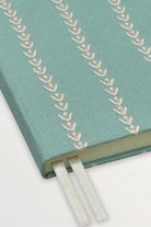 Yeşil Yaprak İşlemeli Xl Defter - 1
