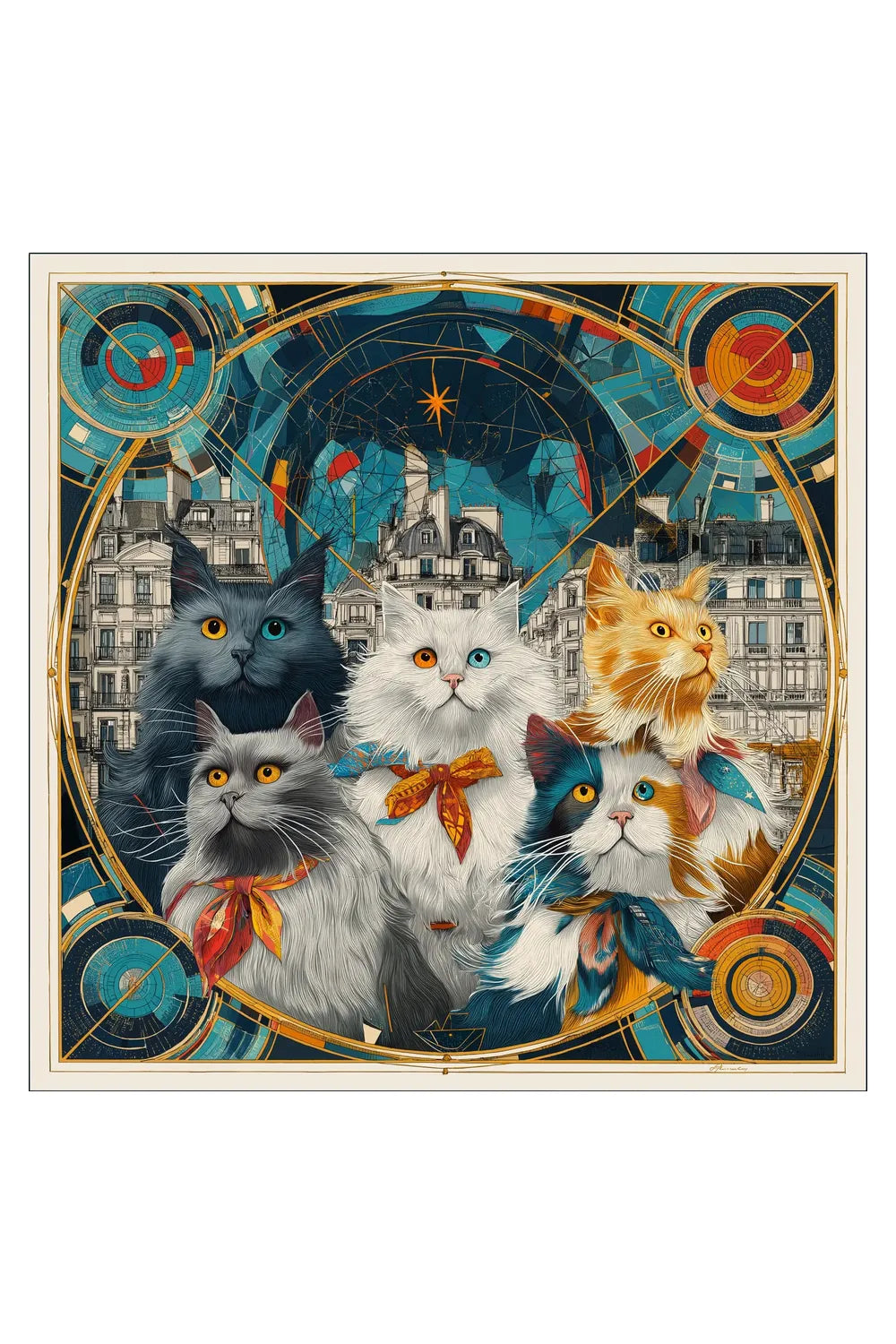 La Ville Des Chats İpek Fular - 2