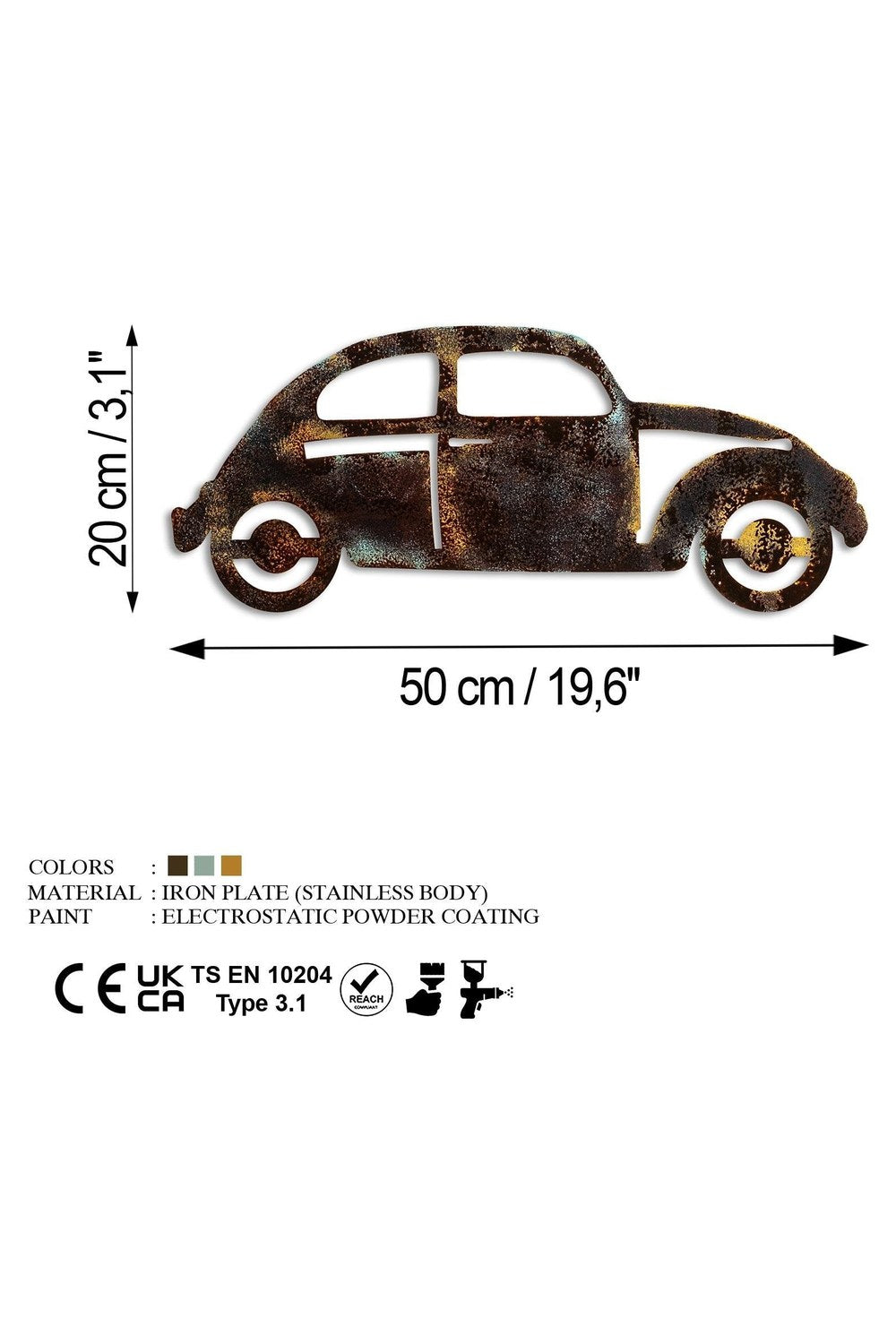 Bys-155 Dekoratif Metal Duvar Tablosu - 5