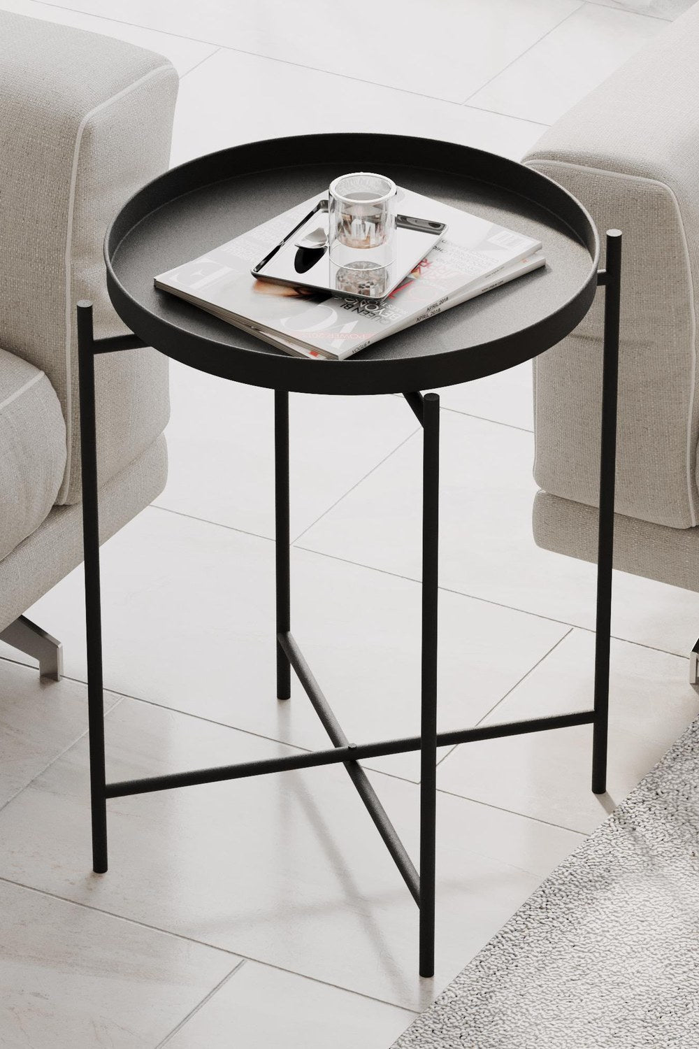 Shb-007 Dekoratif Metal Sehpa - 1