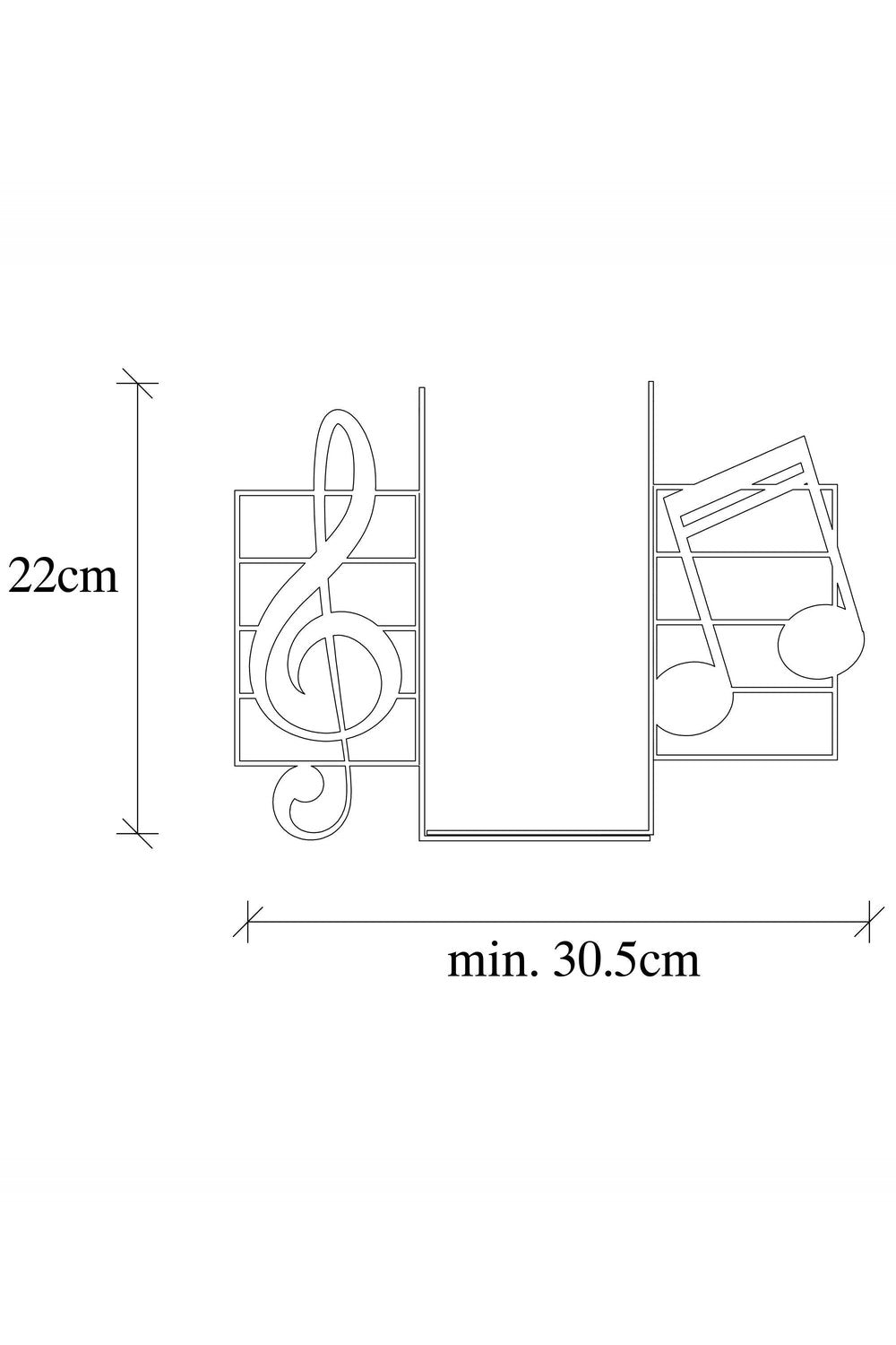 Kt-018 Dekoratif Metal Kitap Tutucu - 4