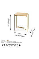 Shb-003-A Dekoratif Ahşap Metal Sehpa - 5