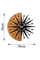 Mas-075 Dekoratif Ahşap Metal Duvar Saati - 6