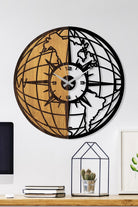 Mas-070 Dekoratif Ahşap Metal Duvar Saati - 0