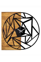 Mas-036 Dekoratif Ahşap Metal Duvar Saati - 5