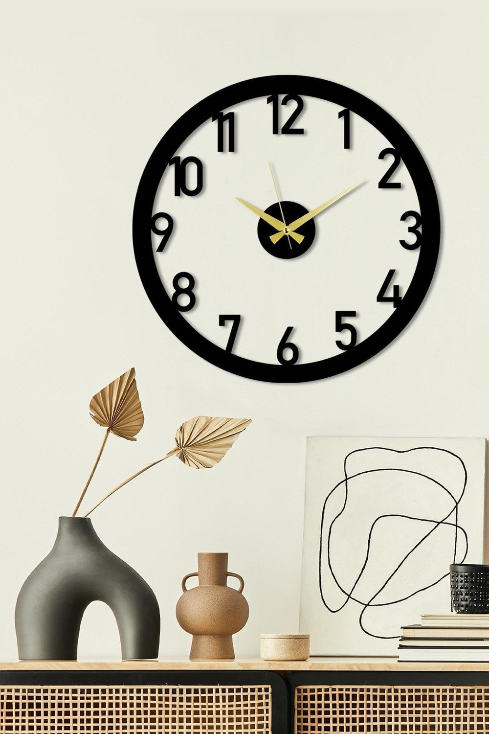 Watch-83 Dekoratif Metal Duvar Saati - 0