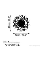 Watch-073 Dekoratif Metal Duvar Saati - 5