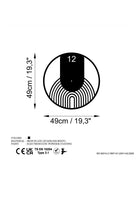 Watch-062 Dekoratif Metal Duvar Saati - 5
