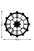 Watch-016-B Dekoratif Metal Duvar Saati - 2