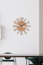 Watch-014-B Dekoratif Metal Duvar Saati - 0