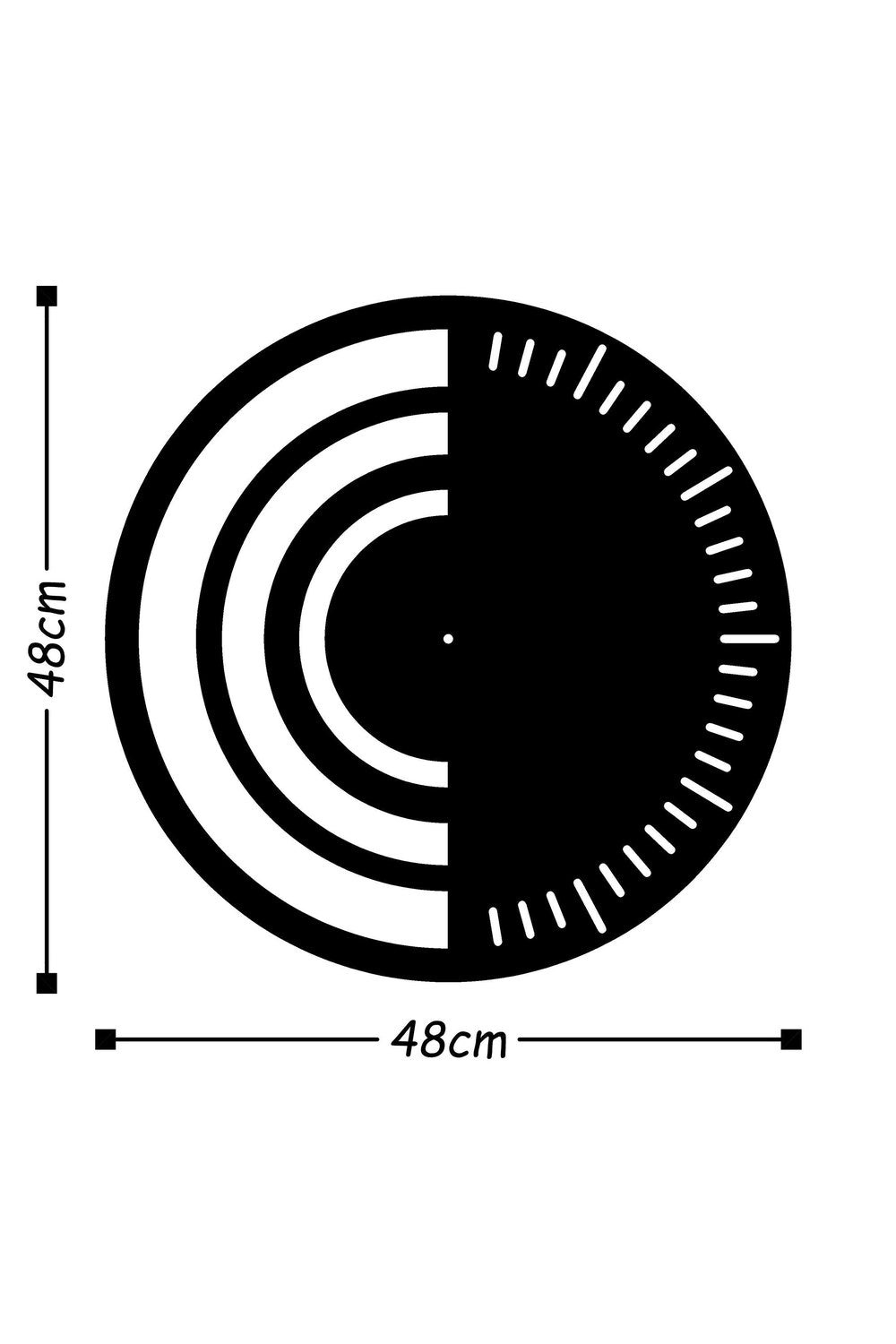 Watch-008 Dekoratif Metal Duvar Saati - 2
