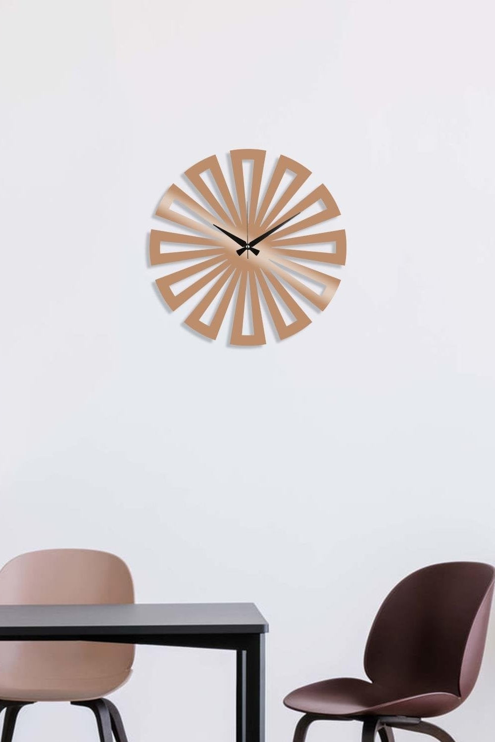 Watch-007-B Dekoratif Metal Duvar Saati - 0
