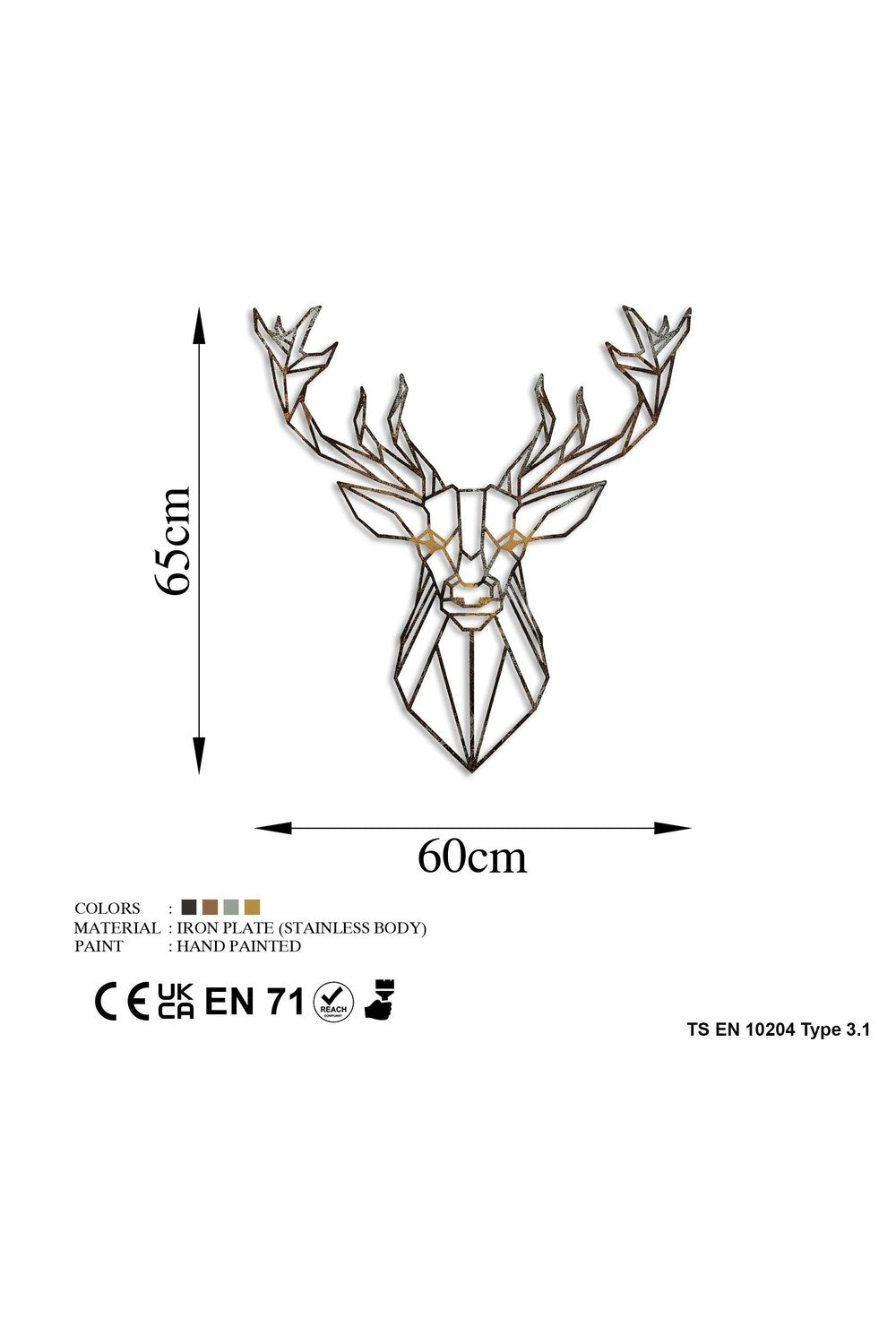 Bys-134-A Dekoratif Metal Duvar Tablosu - 6