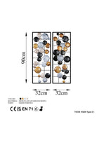 Bys-121 Dekoratif 2'li Metal Duvar Tablosu - 6