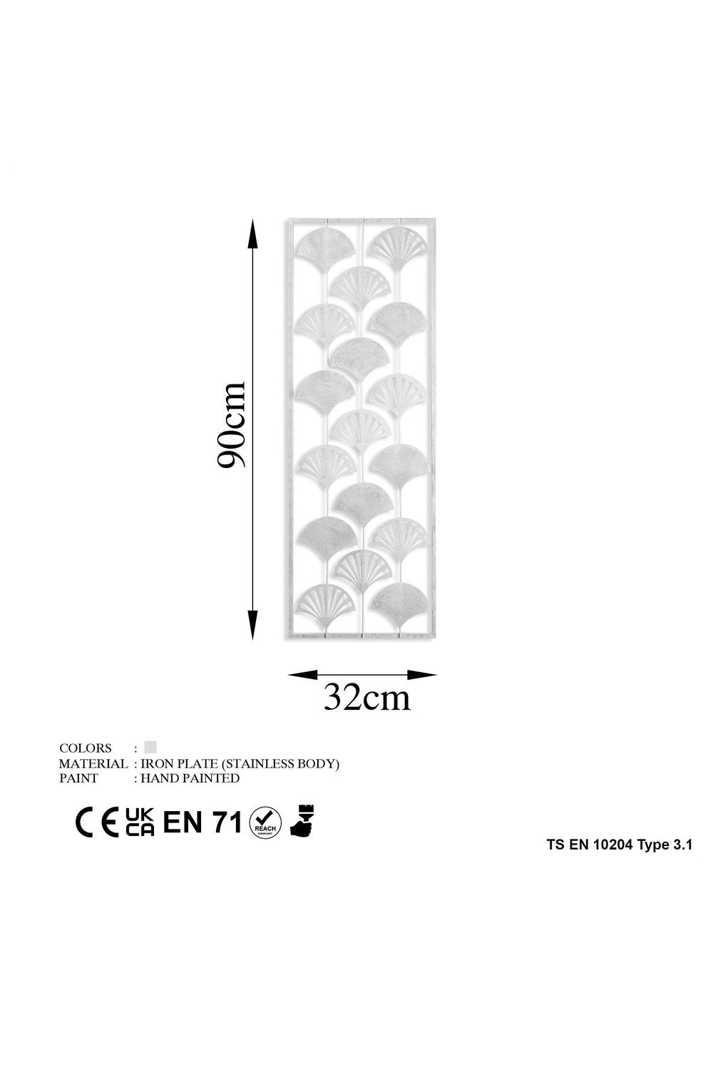 Bys-098-B Dekoratif Metal Duvar Tablosu - 6