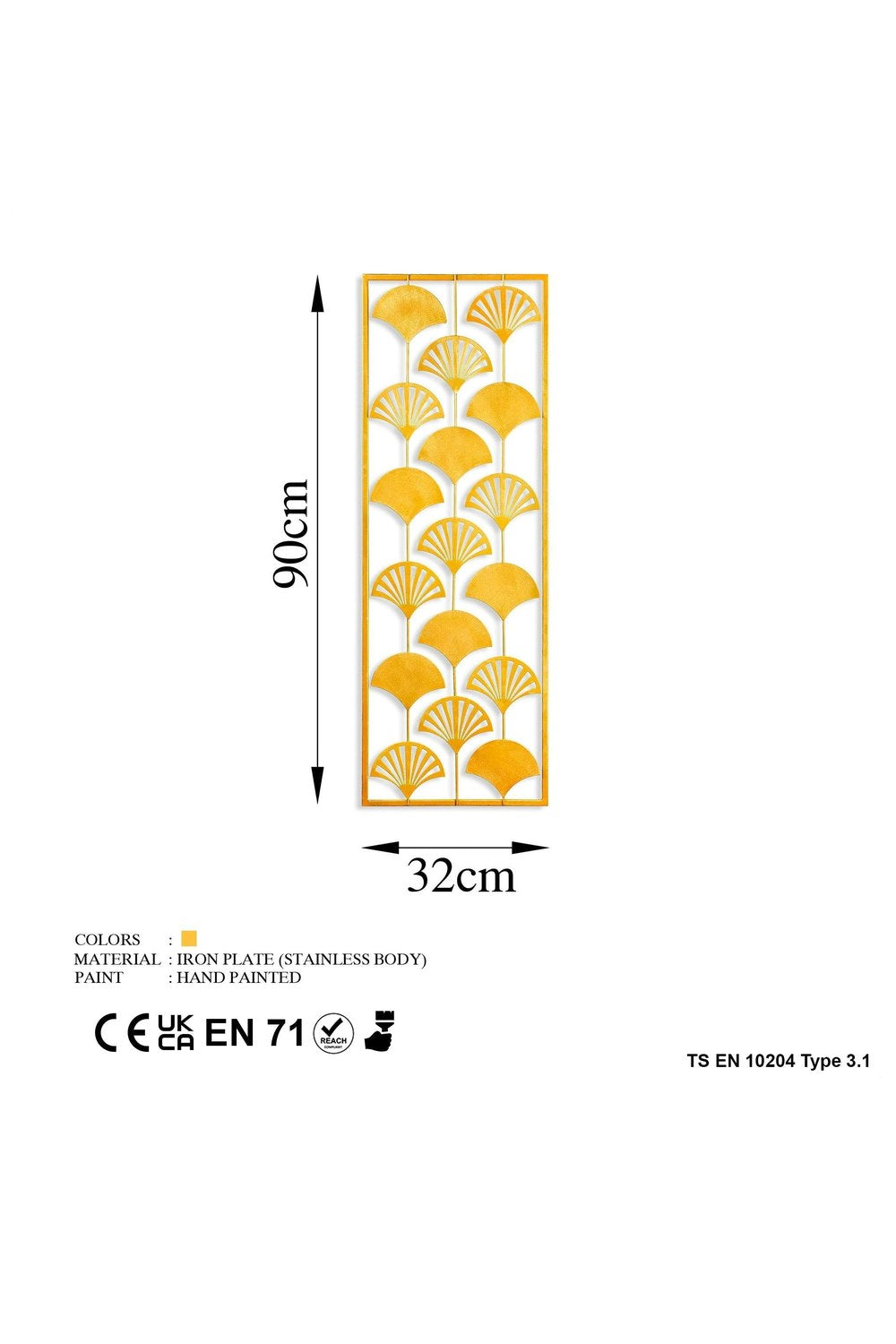 Bys-098-A Dekoratif Metal Duvar Tablosu - 6