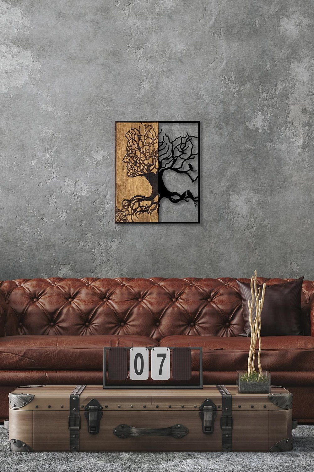 Ma-291 Ahşap Metal Duvar Tablosu - 0