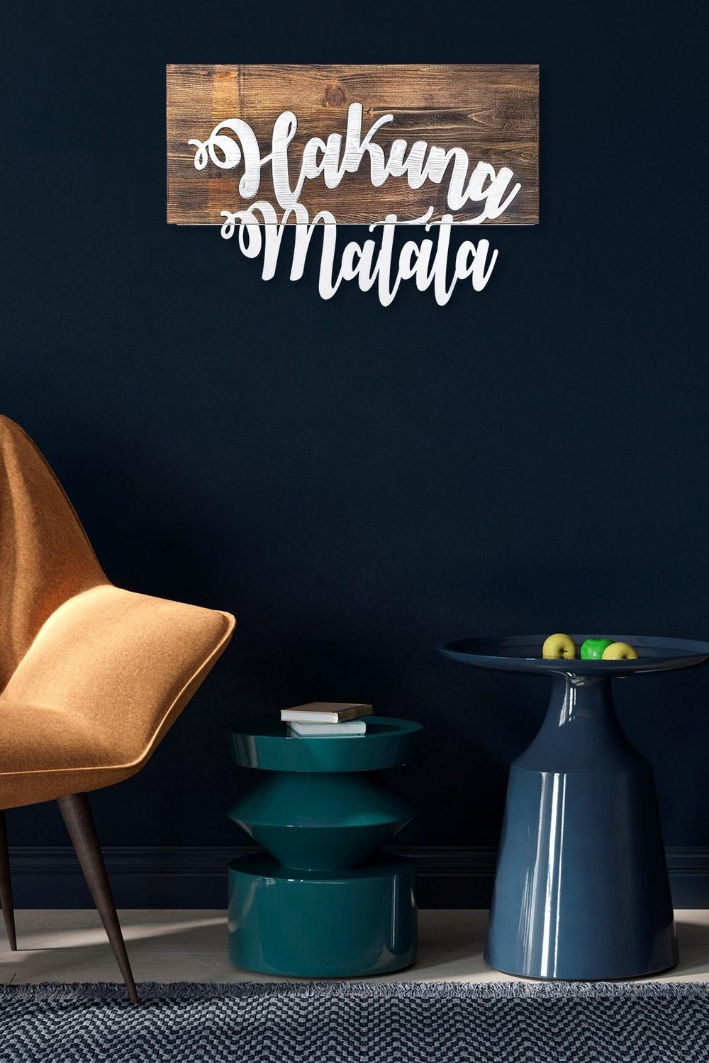 Ma-112 Ahşap Metal Duvar Tablosu - 1