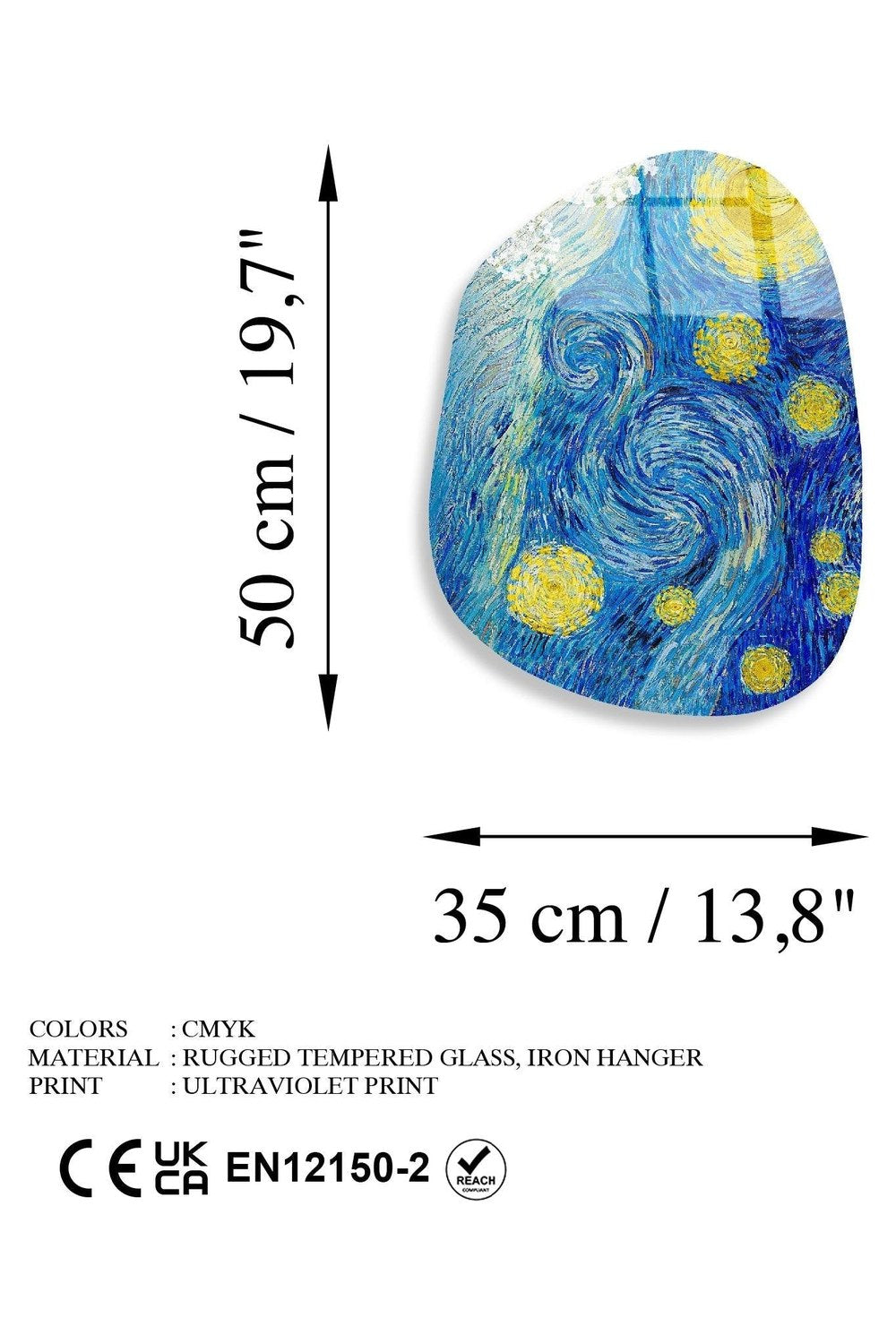 Uv-1111 Baskılı Cam Amorf Duvar Tablosu - 5