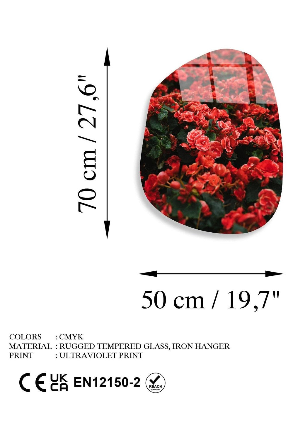 Uv-1093 Baskılı Cam Amorf Duvar Tablosu - 5