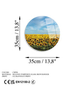 Uv-1155 Baskılı Cam Yuvarlak Duvar Tablosu - 5