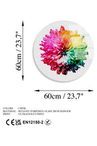 Uv-1137 Baskılı Cam Yuvarlak Duvar Tablosu - 5